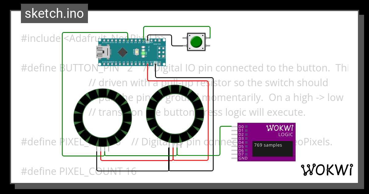 WS2812 - Wokwi ESP32, STM32, Arduino Simulator