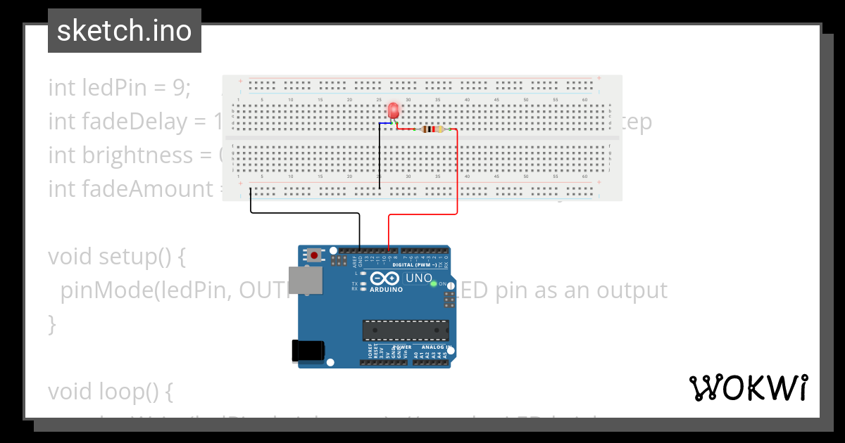 Fading LED Heartbeat_473844 - Wokwi ESP32, STM32, Arduino Simulator