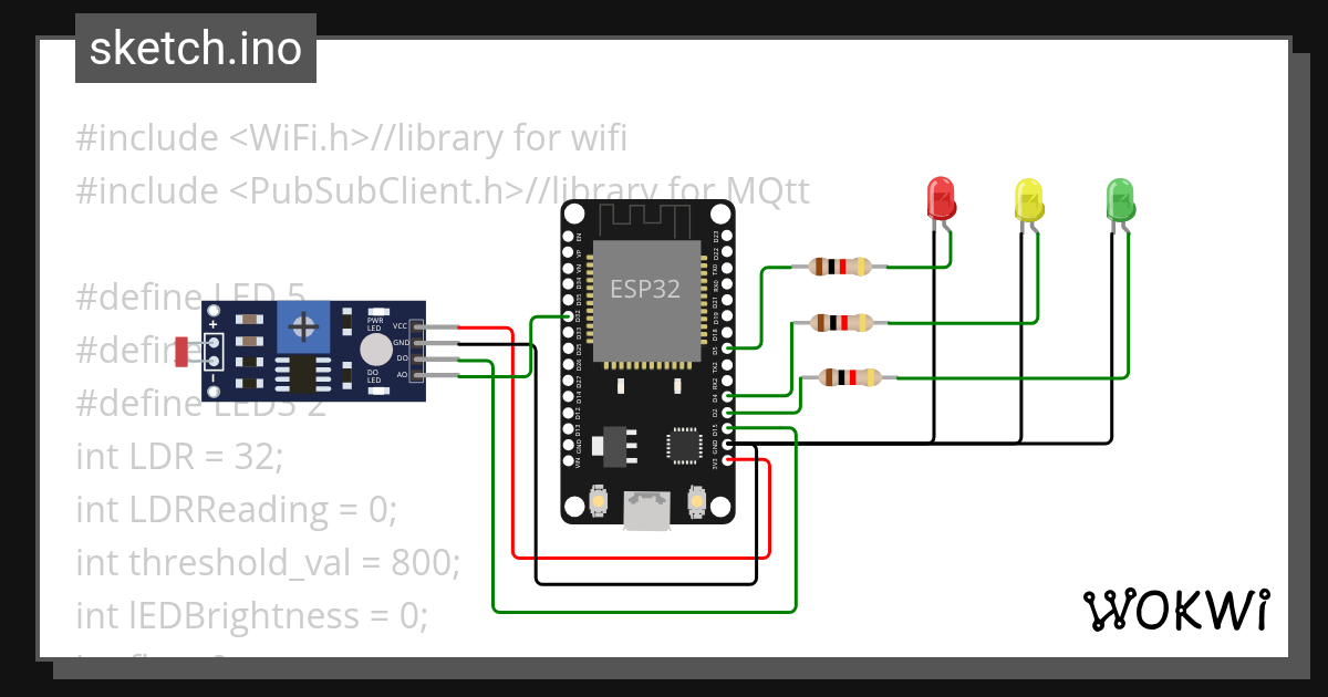 street_light - Wokwi ESP32, STM32, Arduino Simulator