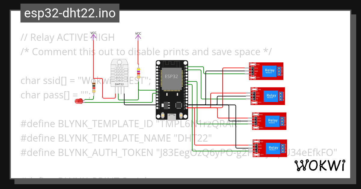 esp32-dht22 - Wokwi ESP32, STM32, Arduino Simulator