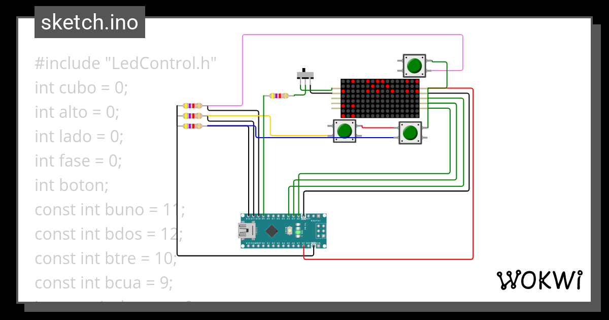 8x8 Wokwi Esp32 Stm32 Arduino Simulator 3210