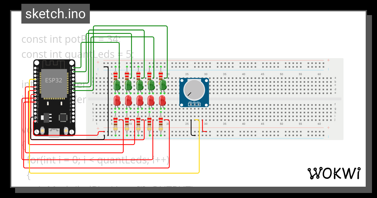 Leds Com Potenciometro Wokwi Esp Stm Arduino Simulator