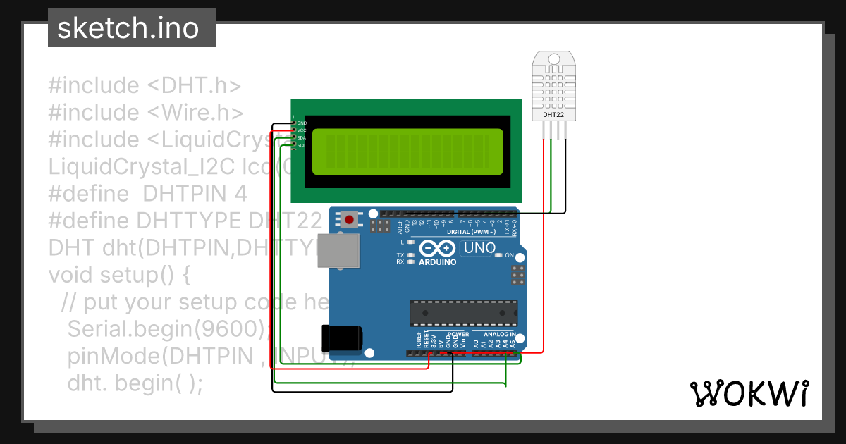 DHT22 sensor Copy - Wokwi ESP32, STM32, Arduino Simulator
