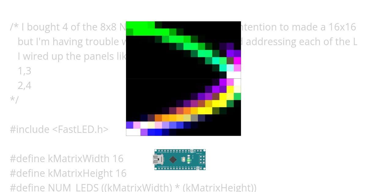 FastLED_XY_for_4x_8x8_matrices Copy simulation