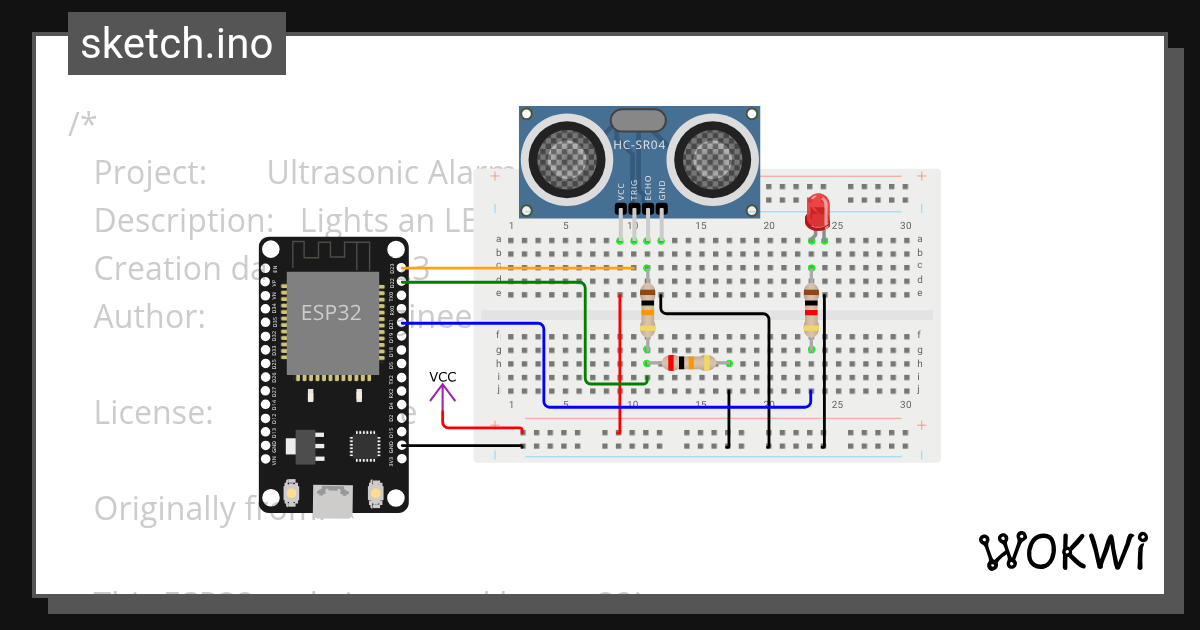 U/S_Sensor_vanmthi Copy - Wokwi ESP32, STM32, Arduino Simulator