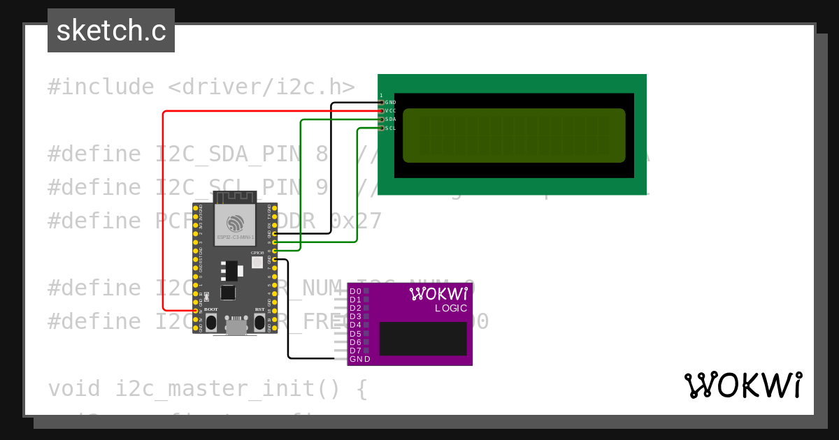 I2c teste 2 wokwi esp32 stm32 arduino simulator