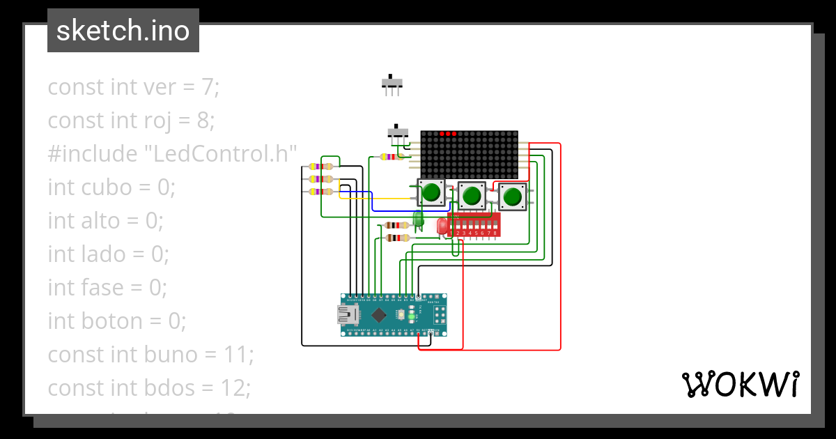 8x8 Fases Wokwi Esp32 Stm32 Arduino Simulator 0775