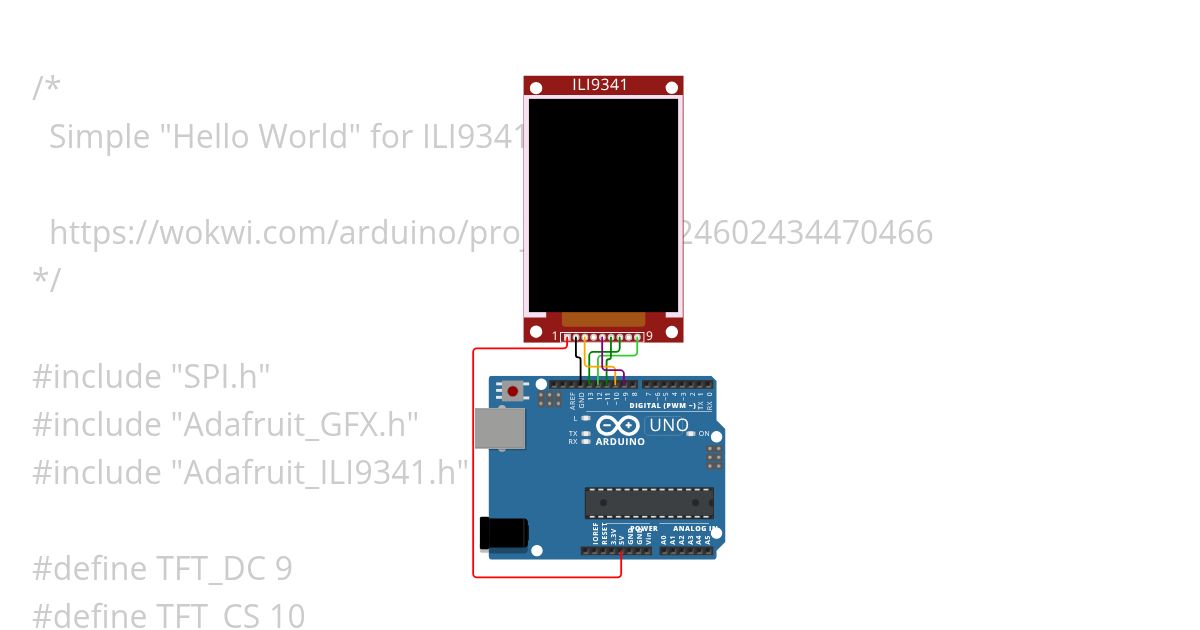 TFT LCD Display simulation