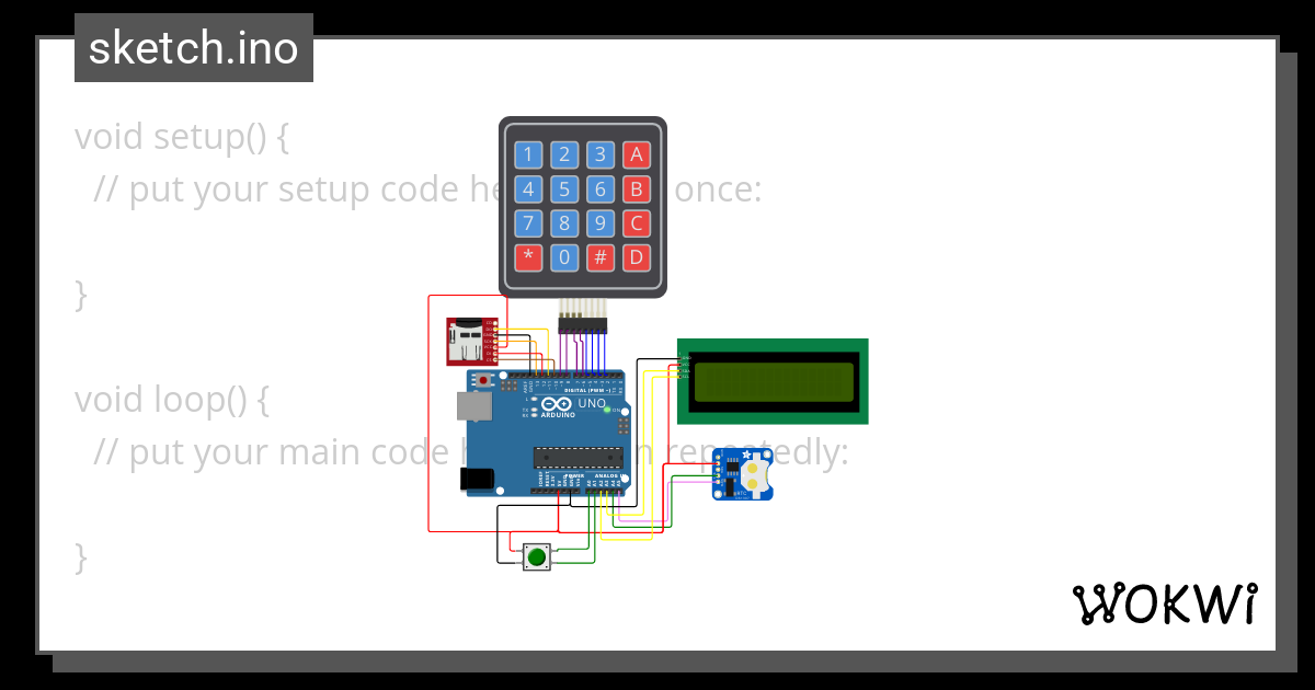 lector de huella - Wokwi ESP32, STM32, Arduino Simulator