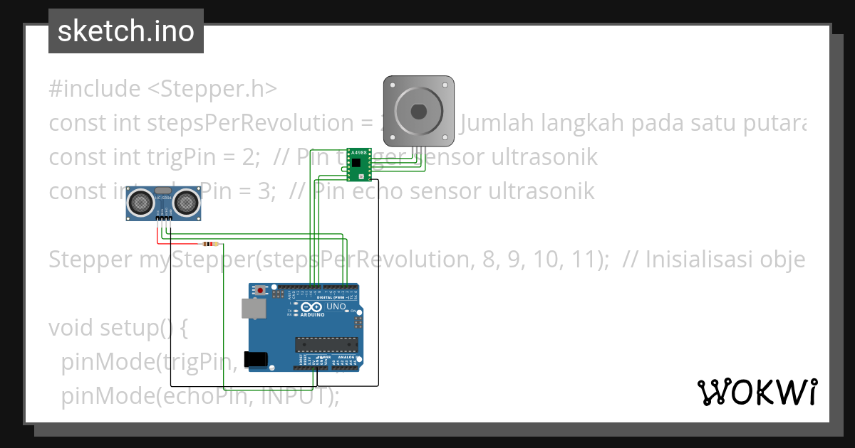 Rangkaian Baru - Wokwi ESP32, STM32, Arduino Simulator