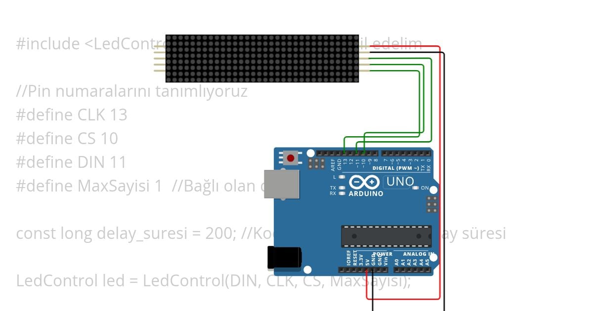 DOTMATRİX yazdırma simulation