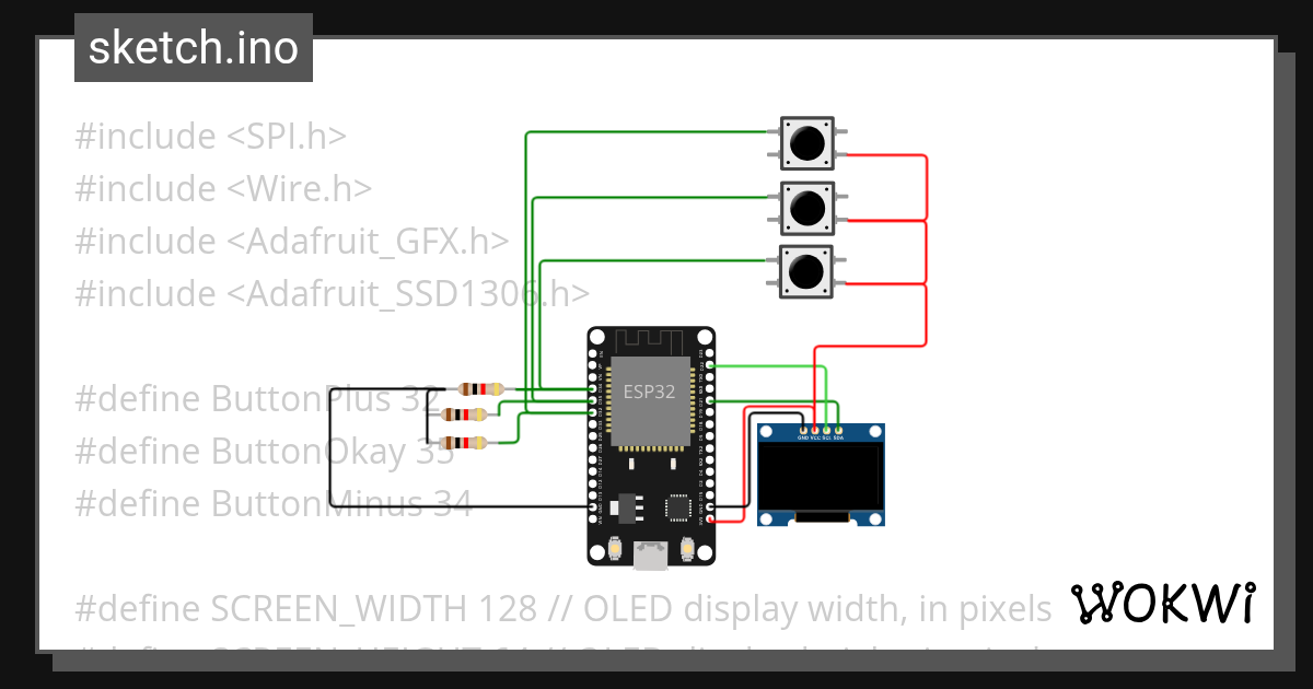 esp32 oled - Wokwi ESP32, STM32, Arduino Simulator