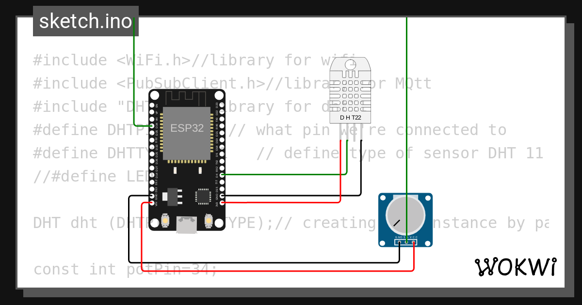Remote gas pipeline tunnel temperature monitoring wokwi esp32 stm32