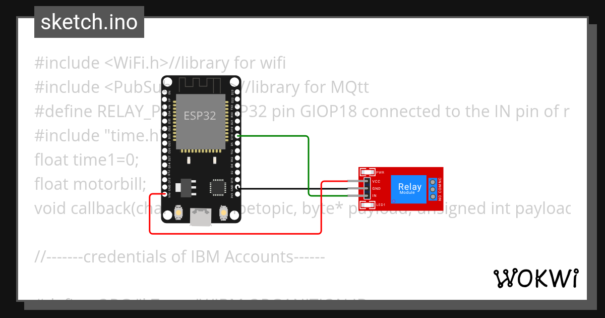 Relay - Wokwi ESP32, STM32, Arduino Simulator