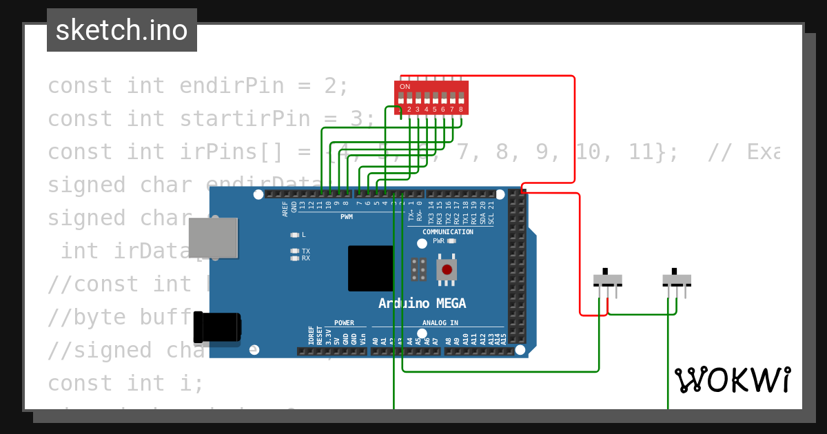 Pushbutton two wokwi esp32 stm32 arduino simulator