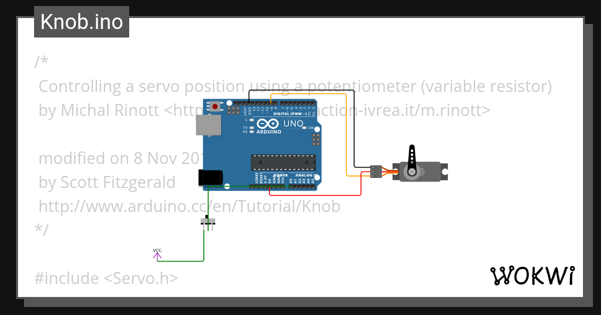 servo.ino - Wokwi ESP32, STM32, Arduino Simulator