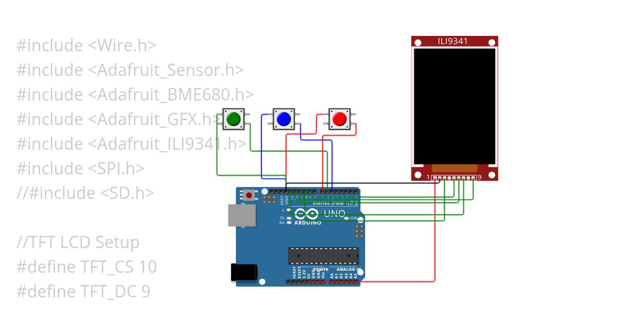 Menu Trying BME Sensor simulation