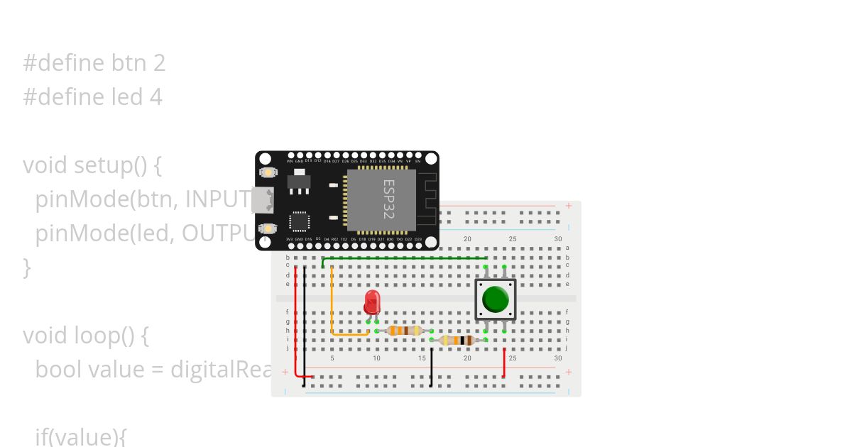 esp32-button.ino simulation