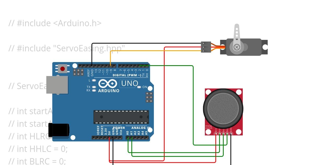 Servo Sweep simulation