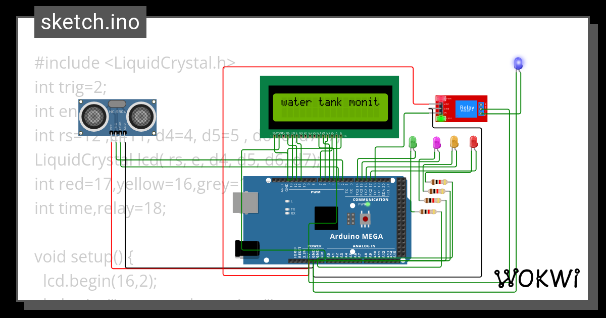 Water Tank Copy Wokwi ESP32 STM32 Arduino Simulator