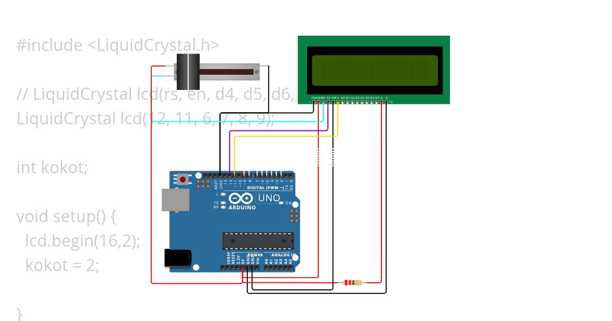 ledka bez i2c simulation