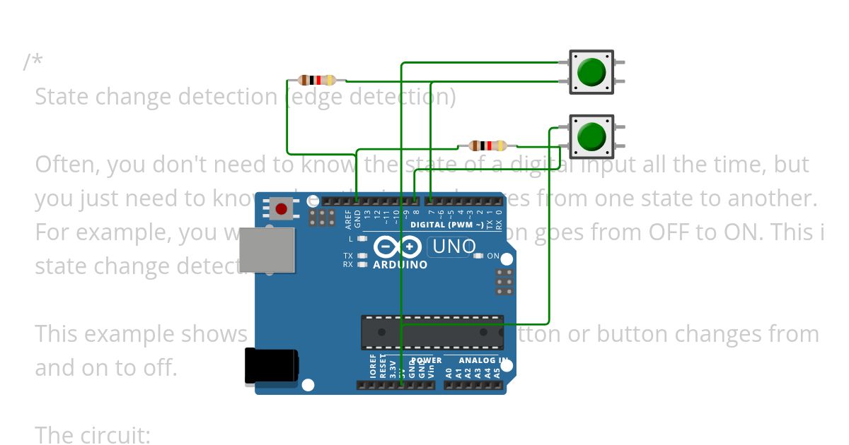 Push Button Counter simulation