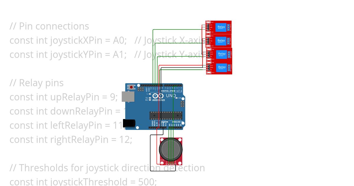 joystck relay simulation