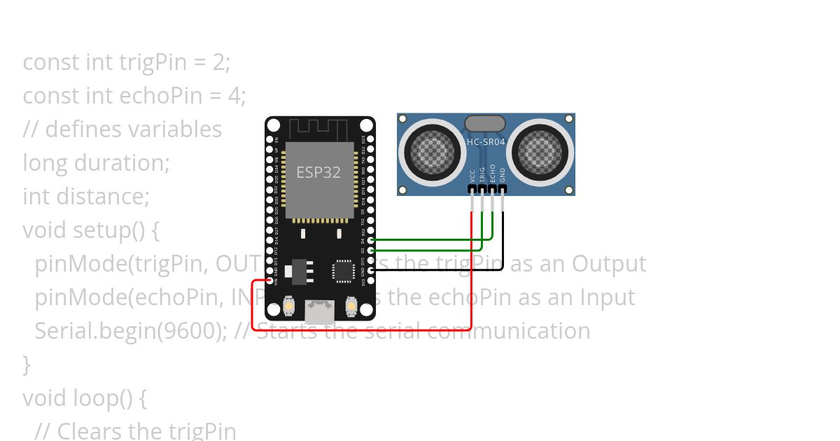 11.ESP32 with destinate detects show value simulation