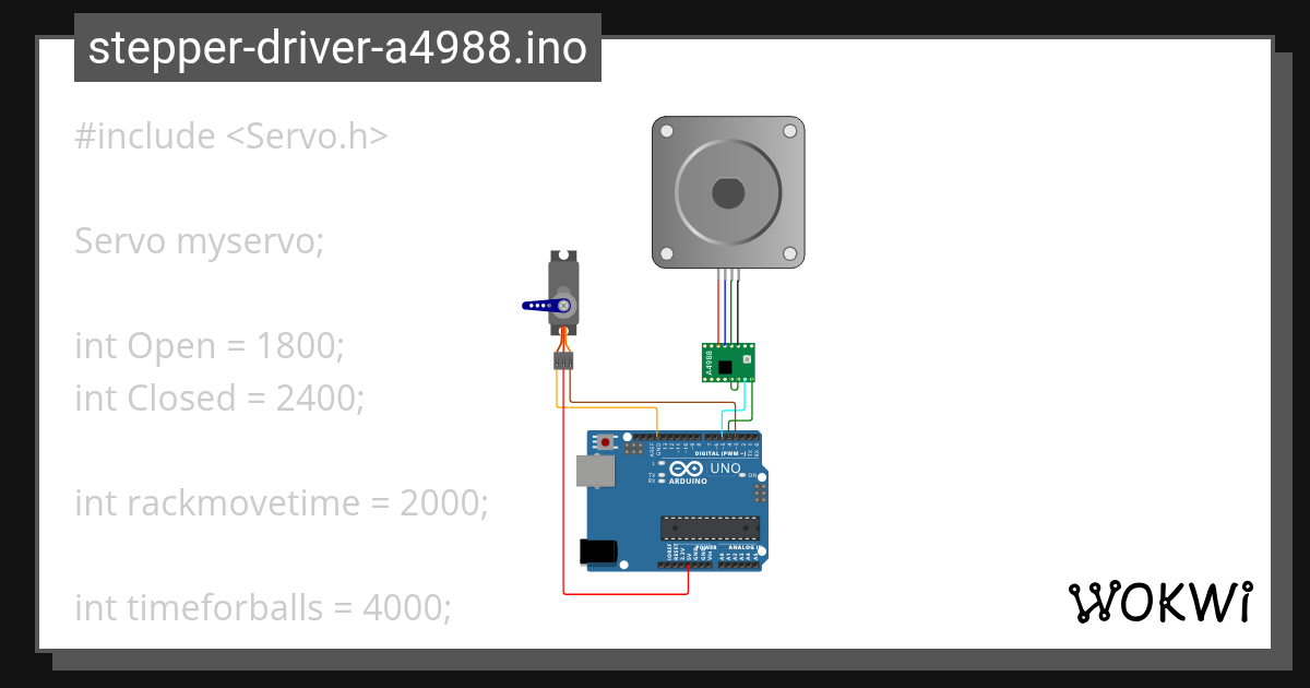 Vball_Launcher.ino Wokwi ESP32, STM32, Arduino Simulator