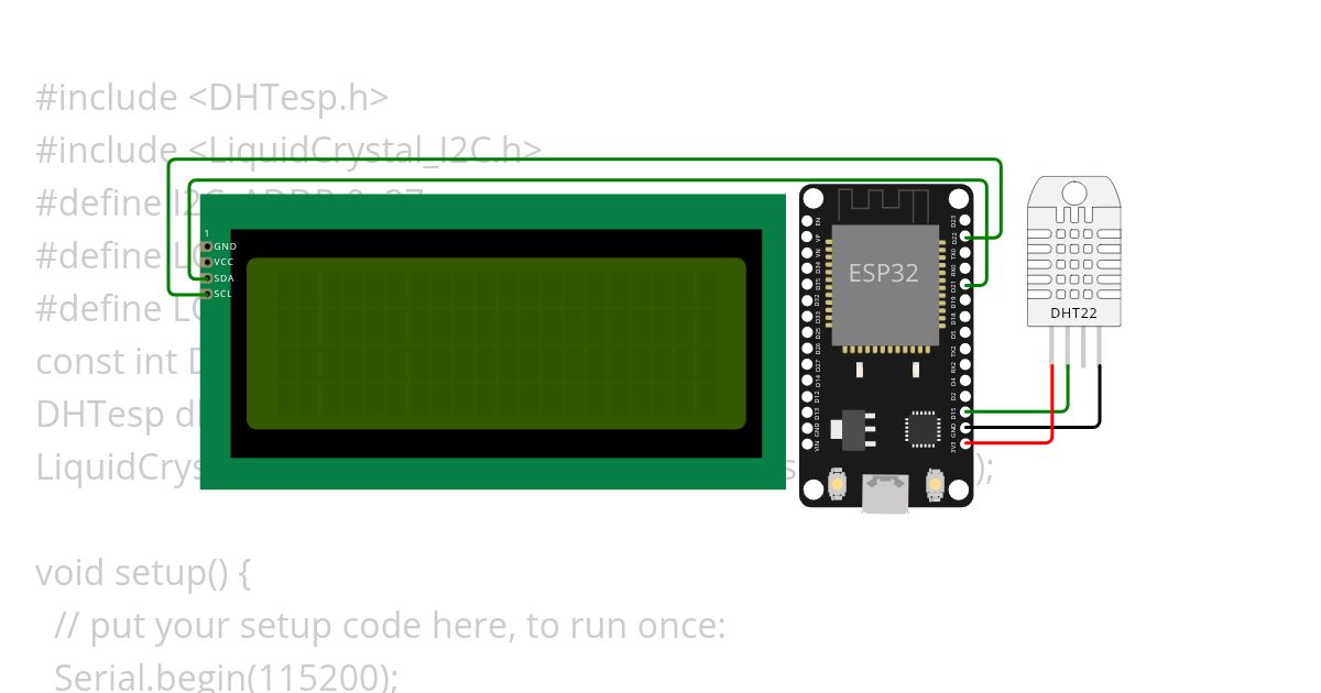 10.DHTP with ESP32 with LED simulation