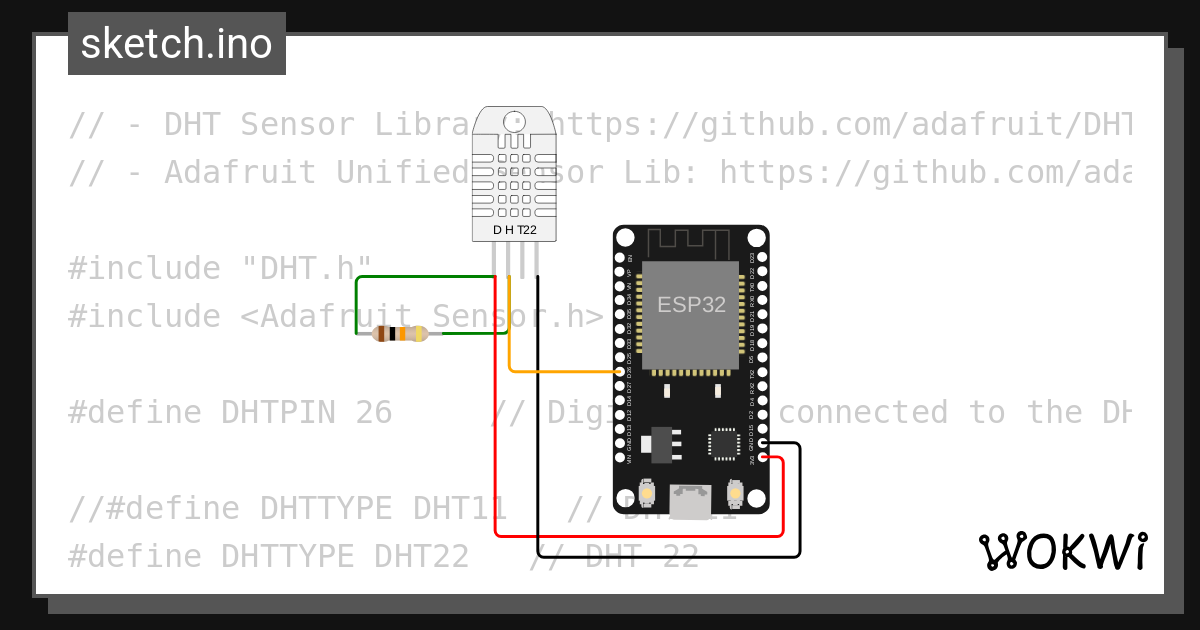 Sensor temperatura wokwi esp32 stm32 arduino simulator