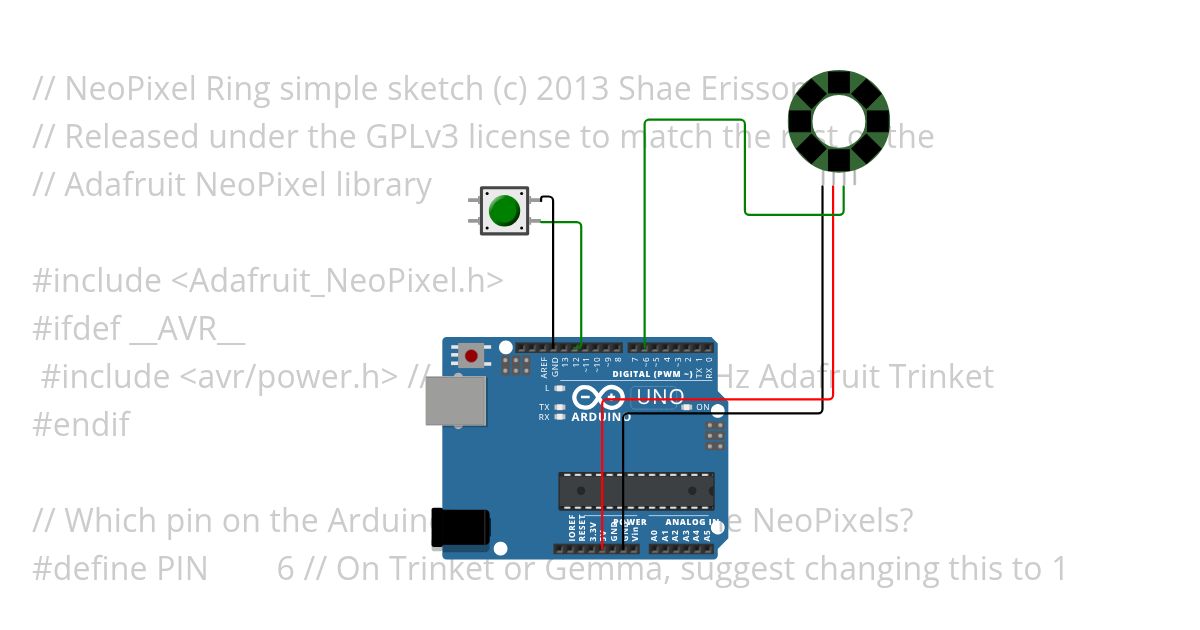 neopixel ring simple Copy simulation