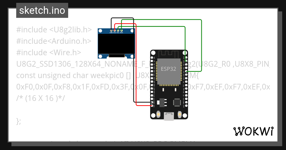 天气时钟界面 Copy Copy Copy Copy Copy - Wokwi ESP32, STM32, Arduino Simulator