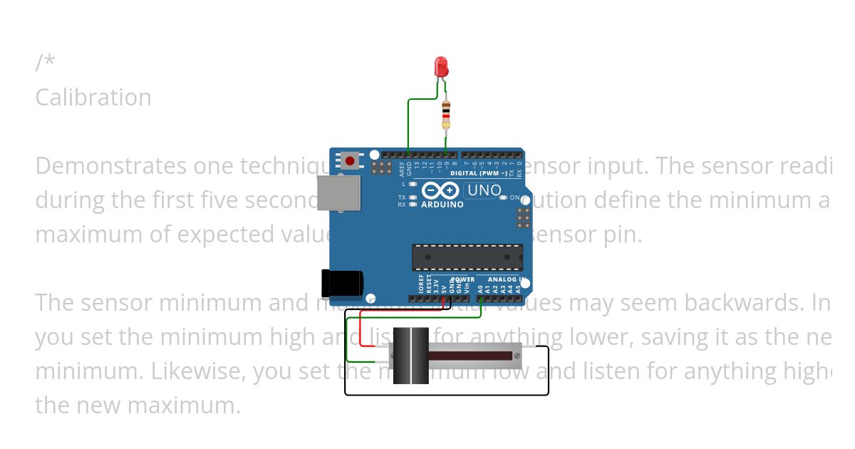 ArduinoExampleAnalogCalibration Copy simulation