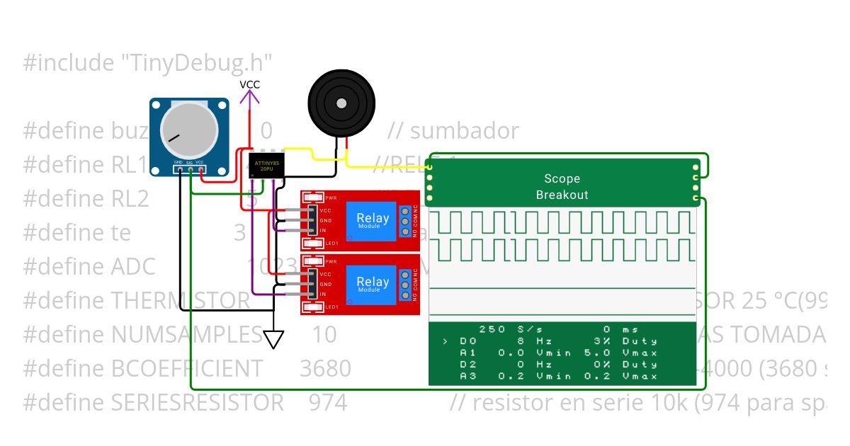 Control Electroventilador 12v simulation