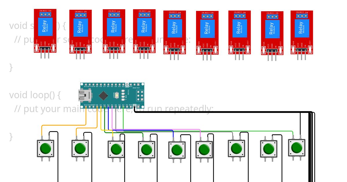 many channel relay_001  simulation