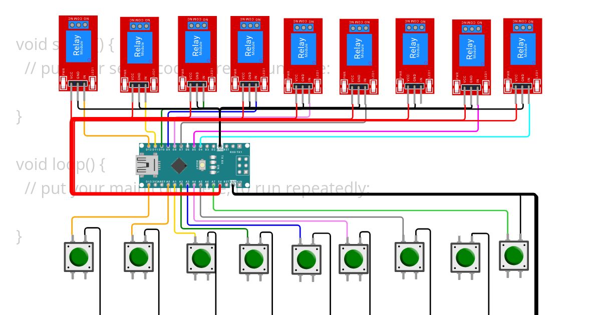 many channel relay_004  simulation