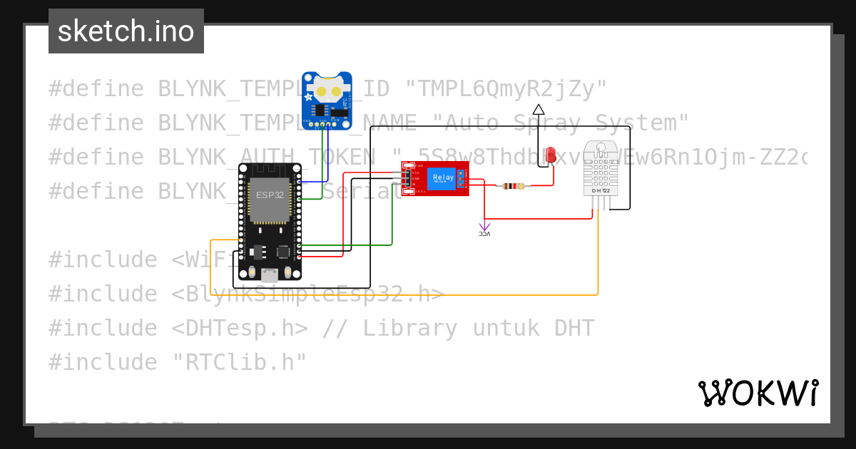 Auto spray system final wokwi esp32 stm32 arduino simulator