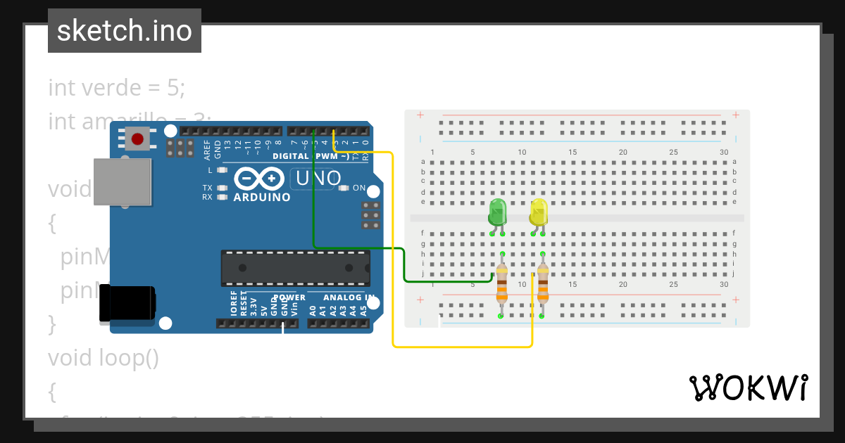 S2-E6: LED PWM por FOR - Wokwi ESP32, STM32, Arduino Simulator