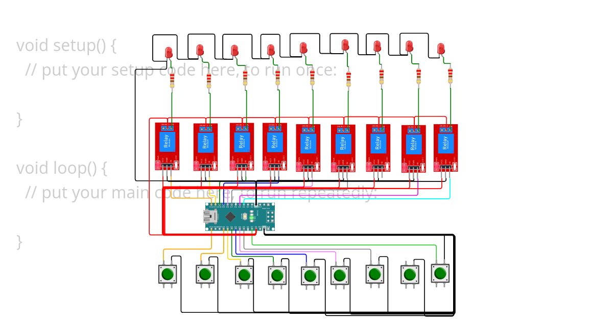 many channel relay_006 simulation