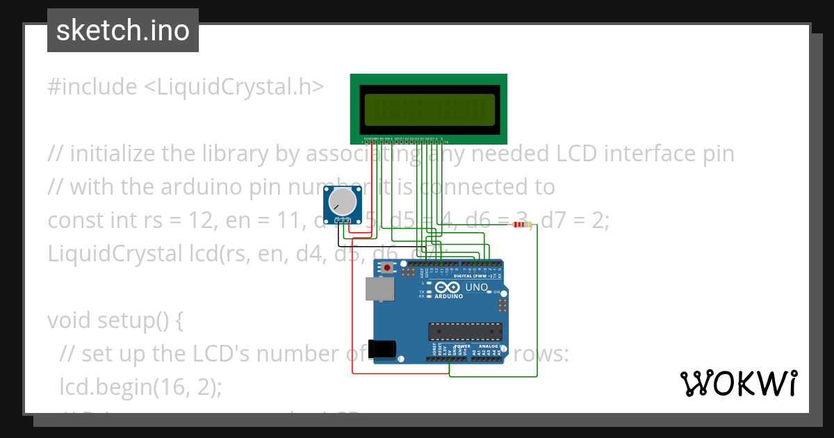 T 04 - Task 1 part 01 Printing “Hello World” using Arduino UNO - Wokwi ...