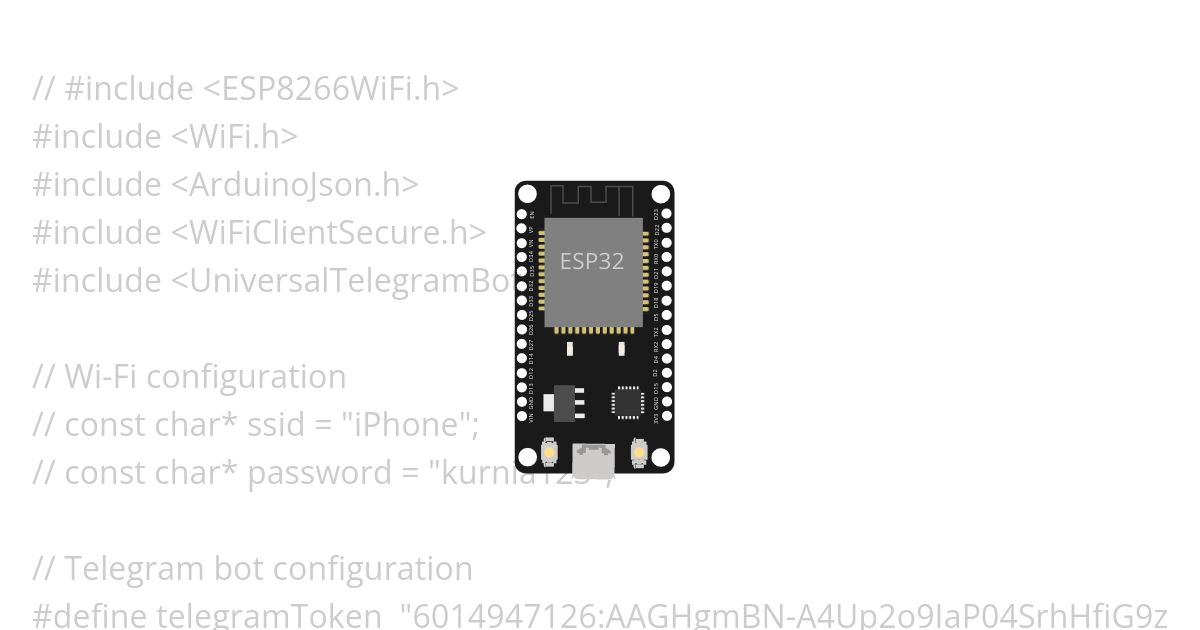 telegram.ino simulation