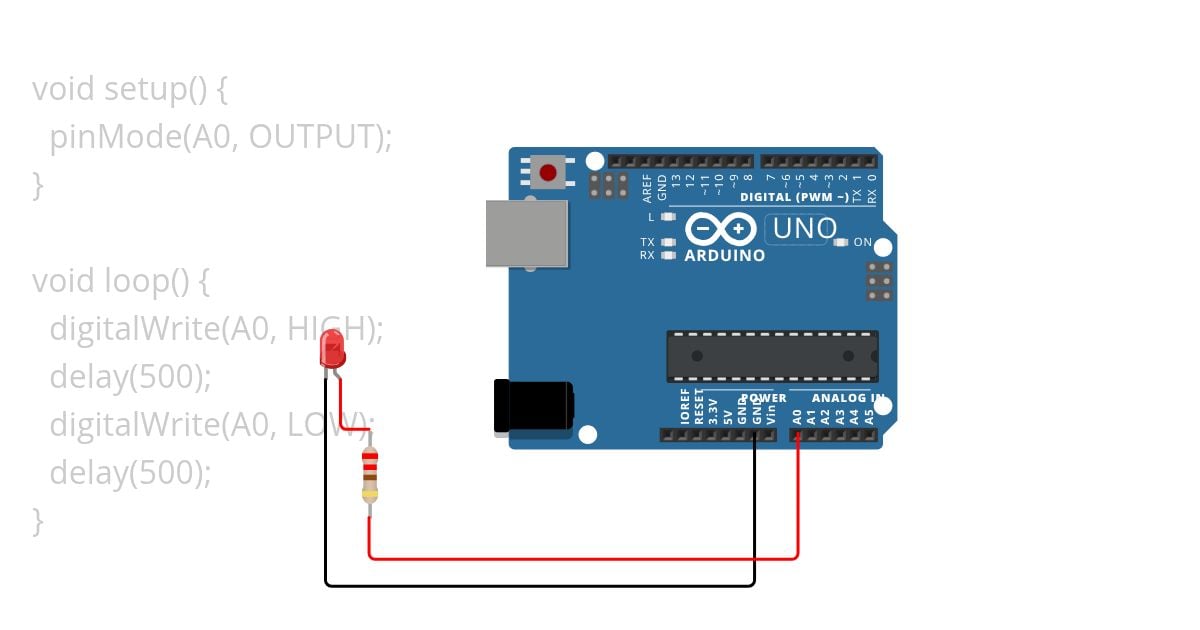 Olá, mundo Arduino Uno! simulation