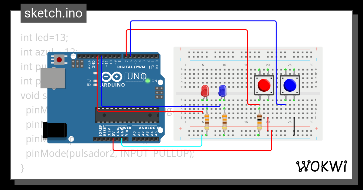 S2e3 2 Pulsadores Pulldown Y Pullup Wokwi Esp32 Stm32 Arduino