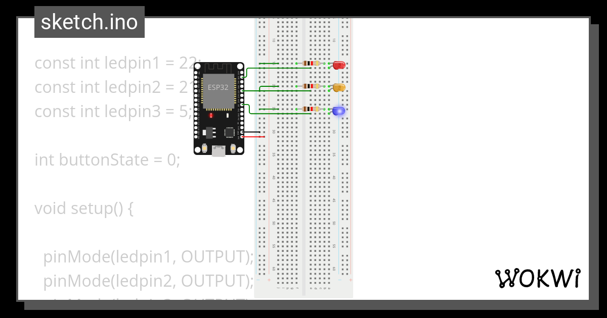 3. led blink alternative - Wokwi ESP32, STM32, Arduino Simulator