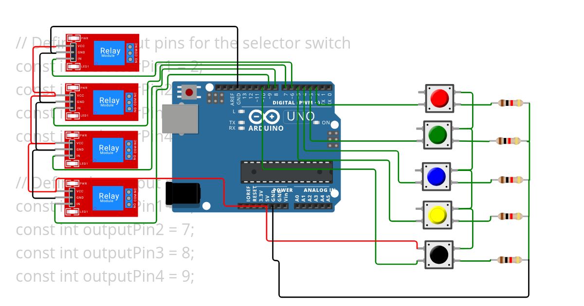 4 selector switch  simulation