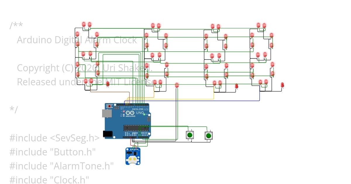 Arduino Clock simulation