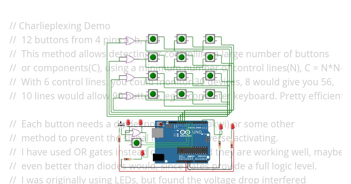 Charlieplexing Demo - JCS-03b simulation