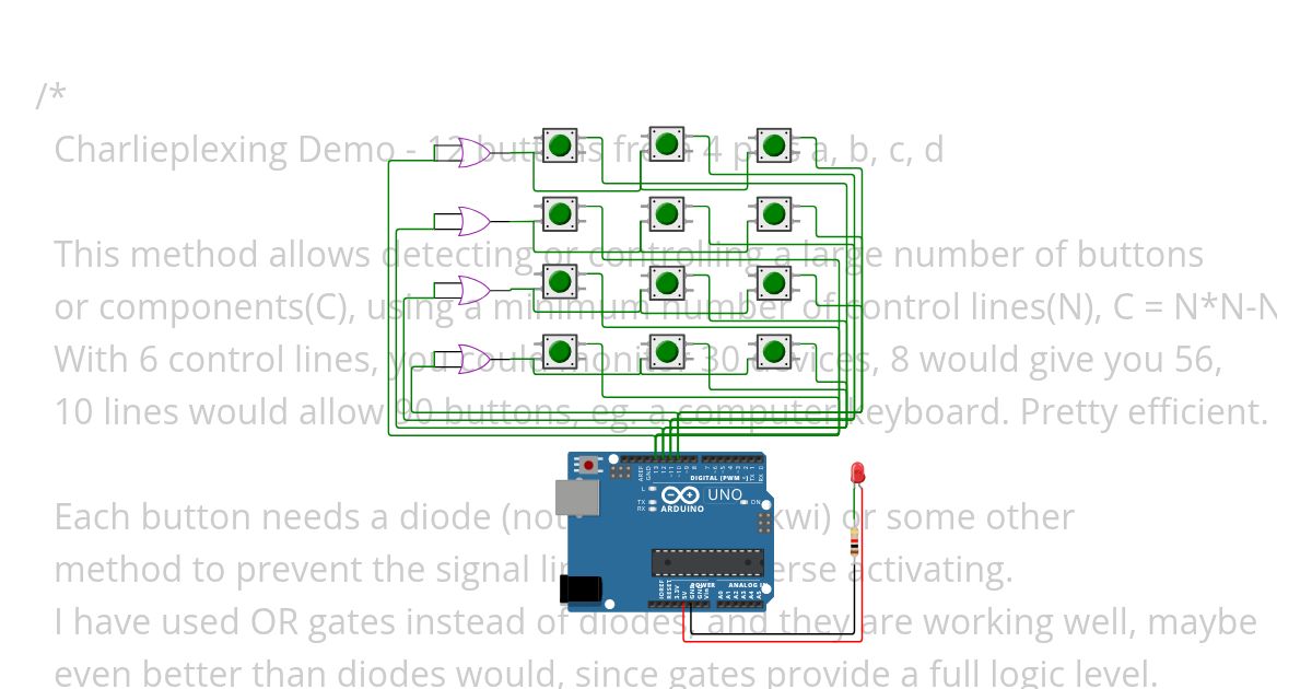 Charlieplexing Demo - JCS-04b simulation