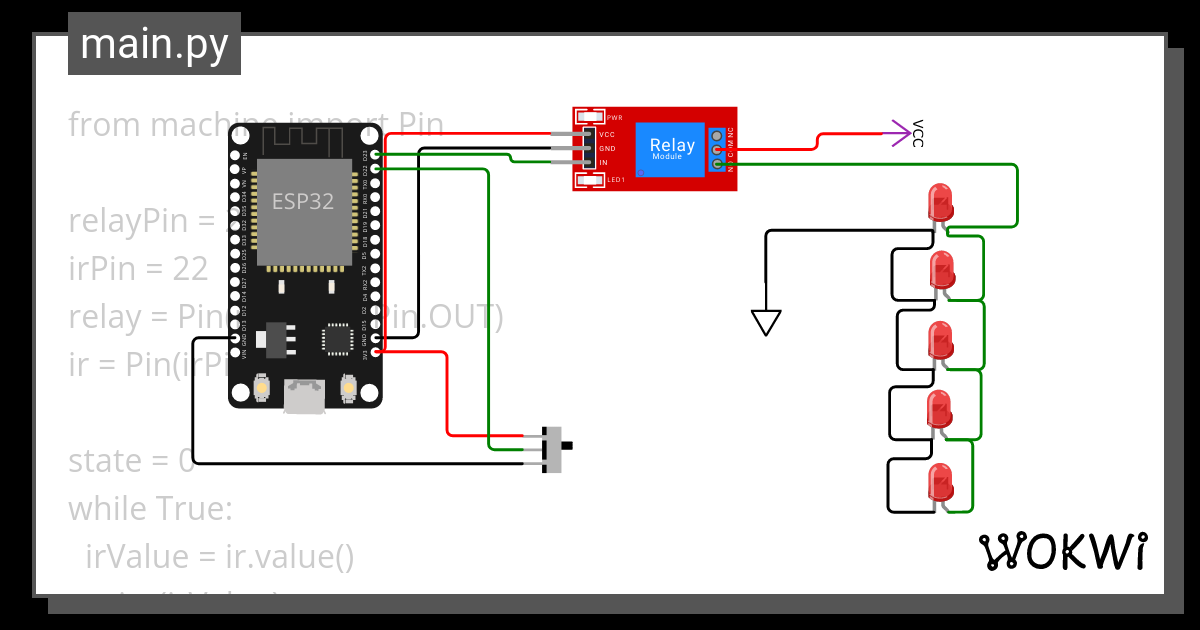 Relay Wokwi Esp32 Stm32 Arduino Simulator 1286